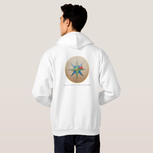 Innerer Kompass Hoodie Pullover (Parte Traseira Completa)