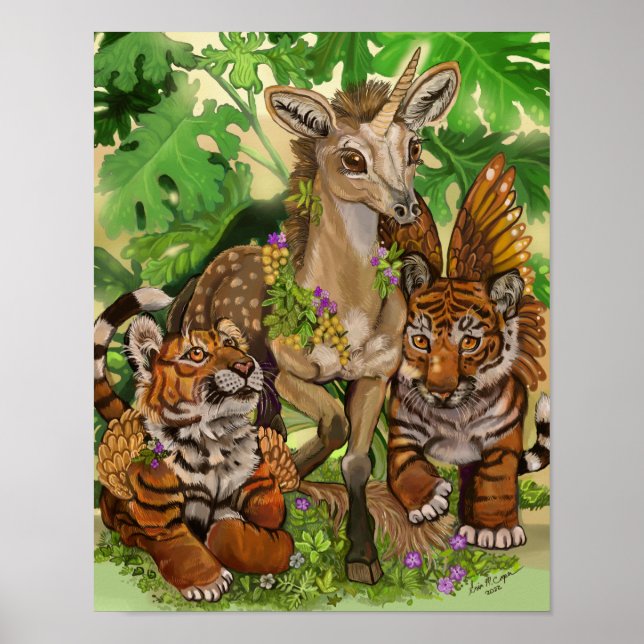 "Innocência do novo" unicórnio Poster (Frente)