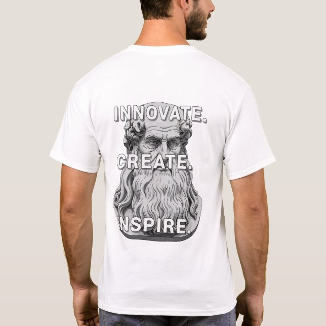 Innovate Create Inspire T-Shirt – Motivational Quo (Verso)