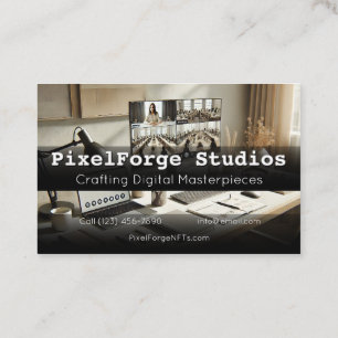 Inovação digital Cartão de visita do NFT Creator