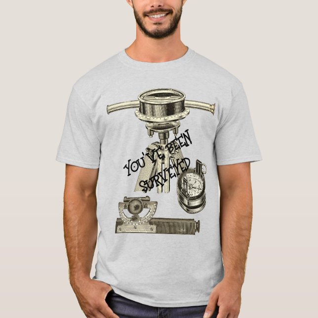 INQUÉRITO TERRESTRE OU MEDIDA GEOGRÁFICA T-Shirt (Frente)