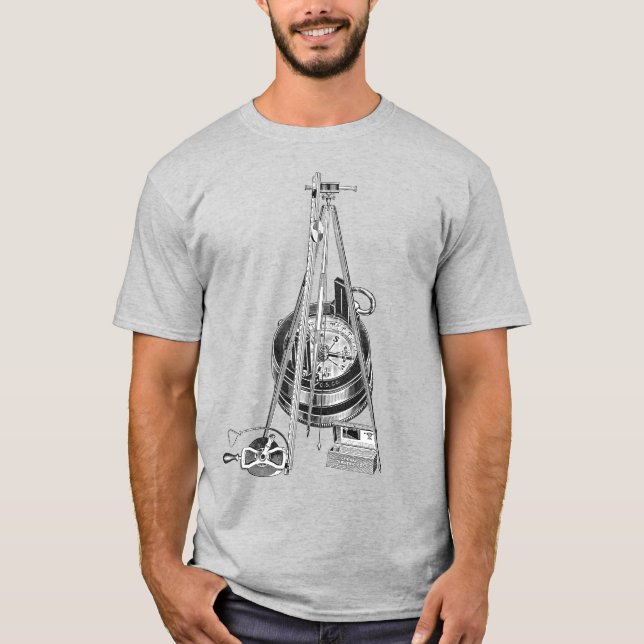 INQUÉRITO TERRESTRE OU MEDIDA GEOGRÁFICA T-Shirt (Frente)