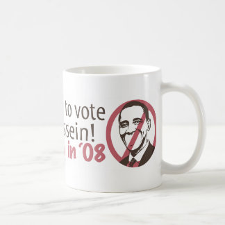 Insano para votar a caneca de Hussein