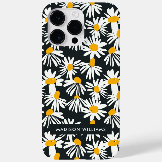 Inscrição editável Flores Minimalista Case-Mate (Verso)