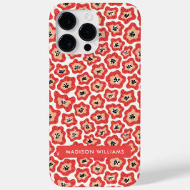 Inscrição editável Flores Mínimo de Case Mate