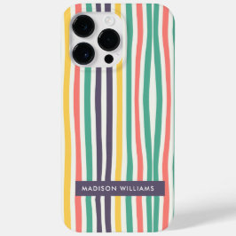 Inscrição editável Linhas coloridas Minimalista