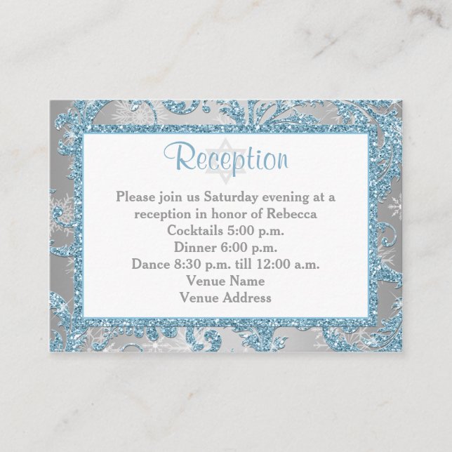 Inserção 3 de Bat Mitzvah no Inverno Mágico (Frente)