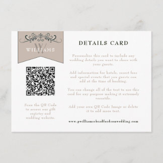 Inserção da Placa de Casamento do Código QR de Tan