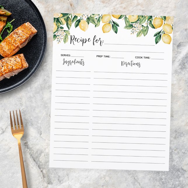 Inserção da Receita do Cozinhar da Árvore de Limão (In situ)