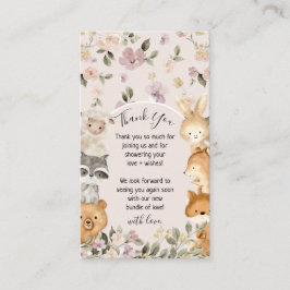 Inserção de Agradecimento de Animais Bebês Florais