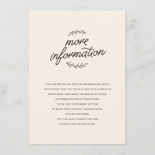 Inserção de Casamento de Flores Selvagens (Frente)