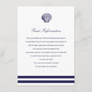 Inserção de Casamento de Seashell de Marinho Náuti