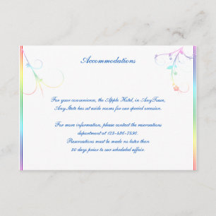 Inserção De Casamento Do Gay Floral Arco-Íris Eleg