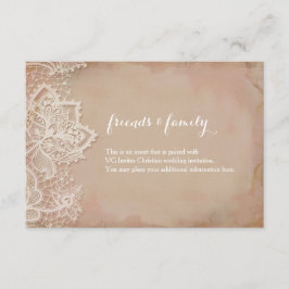 Inserção de casamento em renda - Rosa Vintage