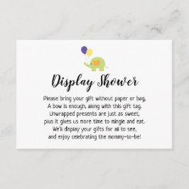 Inserção de Chá de fraldas de Exibição Simples com