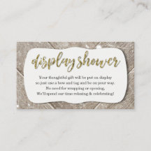 Inserção de chuveiro de exibição rústica para conv