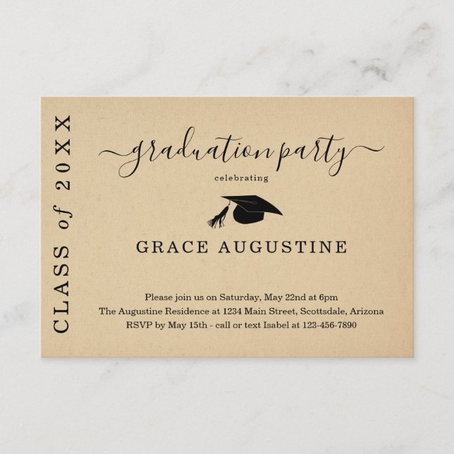 Inserção de Convite de Festa de Formatura (Frente)