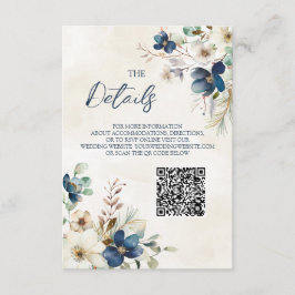 Inserção de detalhes do código QR para casamento d