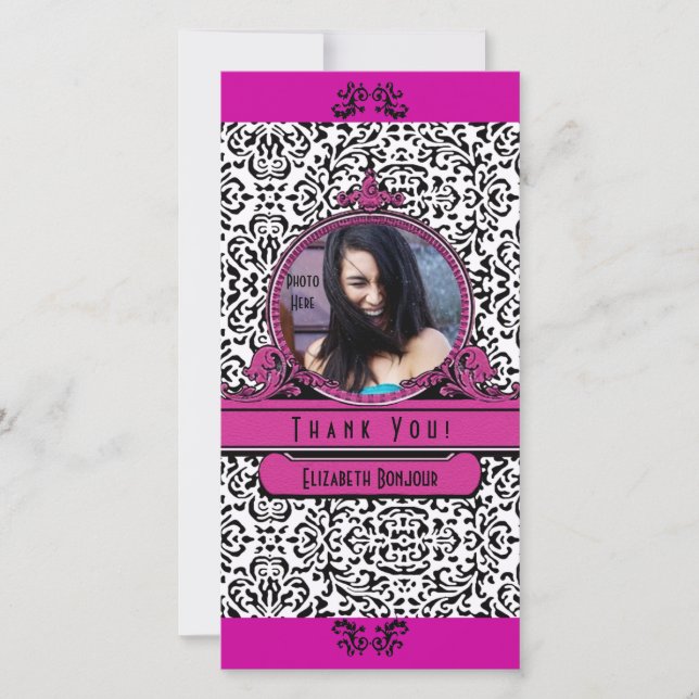 Inserção de Foto ~ Obrigado Cartão com fotos (Frente)