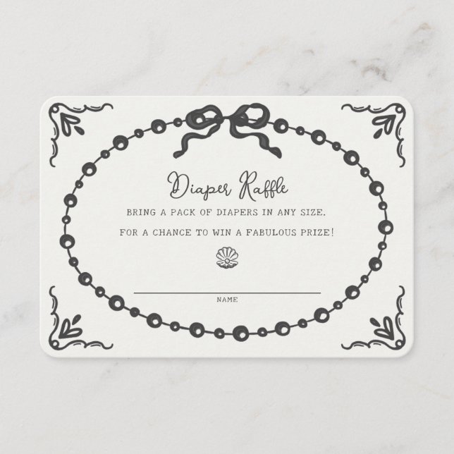 Inserção de Fralda de Arco de coquete de pérolas P (Frente)