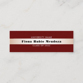 Inserção de Nome de Formatura em Rosa Dourado Chic