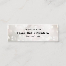 Inserção de Nome de Graduação Pérola Bokeh Branco 
