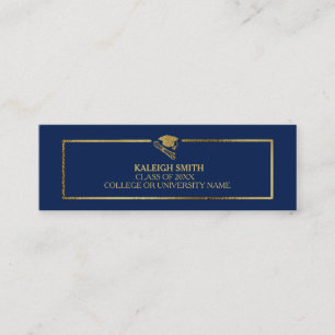 Inserção de Nome Personalizado em Ouro sobre Azul