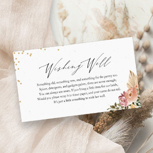 Inserção de Poço de Desejos de Chás de Noiva Boho