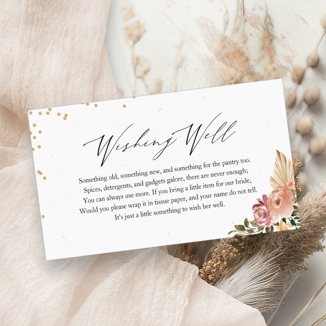 Inserção de Poço de Desejos para Chá de Noiva Boho (Criador carregado)