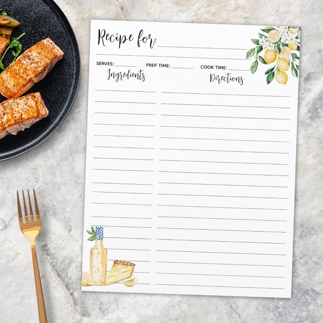 Inserção de Receita de Frutas de Limão Amarelo e L (In situ)