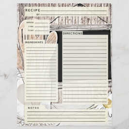 Inserção de receita de quebra-cabeça do país rustí