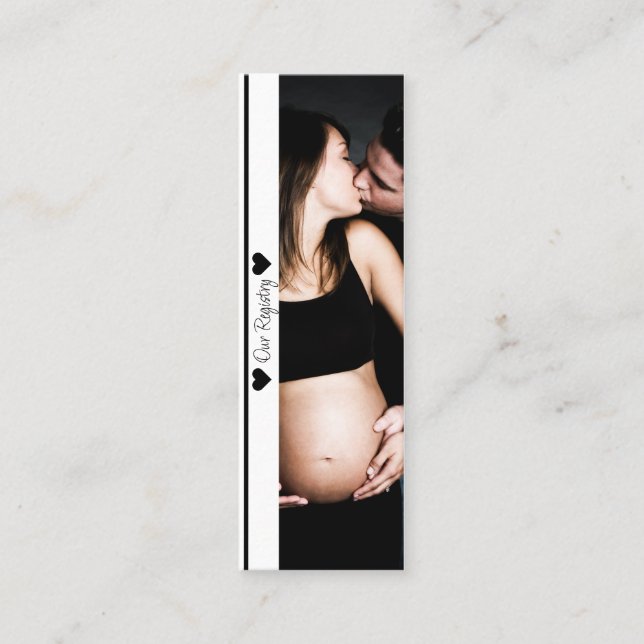 Inserção de Registro de Chá de Bebê com Foto Mínim (Frente)