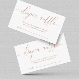 Inserção de Rifa de Fraldas para Convite de Chás d