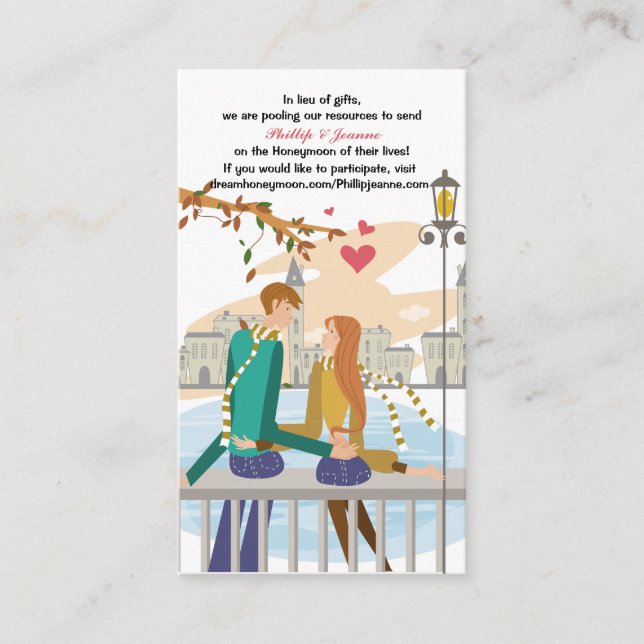 Inserção de Solicitação de Sonho Honeymoon para Ca (Frente)