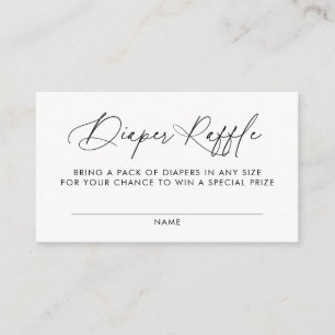 Inserção de Sorteio de Fraldas para Chá de Bebê