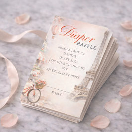 Inserção de Sorteio de Fraldas para Chás de Bebê B