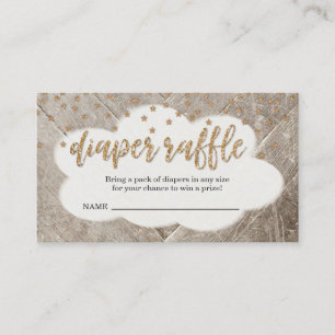 Inserção de Tíquete de Raffle fralda para Convite
