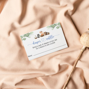 Inserção do Cartão Raffle de Fralda Animal Woodlan