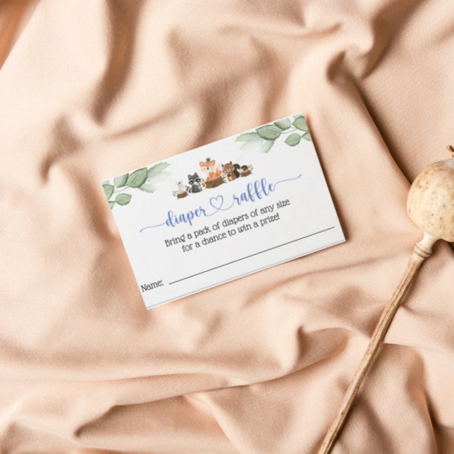 Inserção do Cartão Raffle de Fralda Animal Woodlan (Criador carregado)