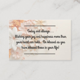 Inserção do cartão - Saudação geral com um TWIST!