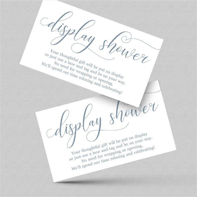 Inserção do Chá de Exibição Azul Elegante para Con (Criador carregado)