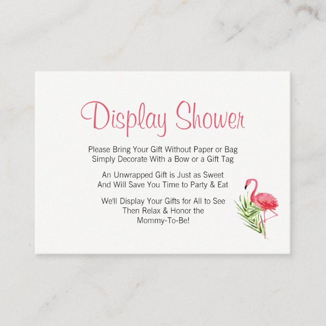 Inserção do Chá de fraldas de Exibição Tropical Fl (Frente)