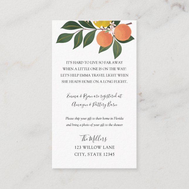 Inserção do chá de fraldas de longa distância Citr (Frente)