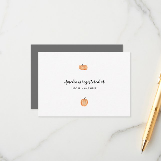 Inserção do Chá de fraldas de Pumpkin Patch (Frente/Verso In Situ)