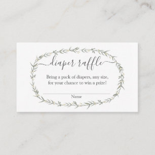 Inserção do chá de fraldas Raffle fralda boêmico