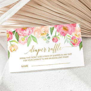 Inserção do Convite de Raffle para Fralda de Pêoni