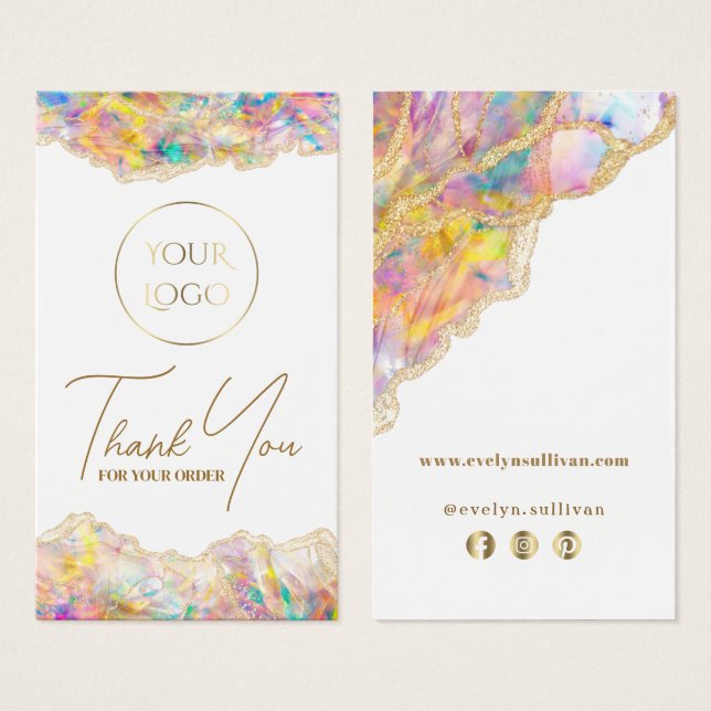 Inserção do encapsulamento Opal design (Frente & Verso)