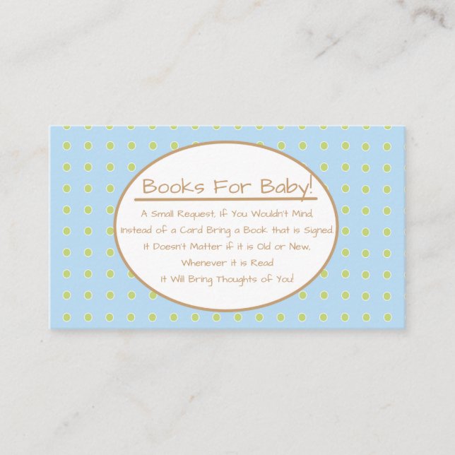 Inserção do Livro de Chás de fraldas do Blue Boy B (Frente)