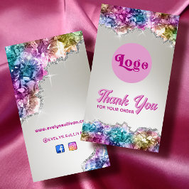 Inserção do pacote de cristais iridescentes