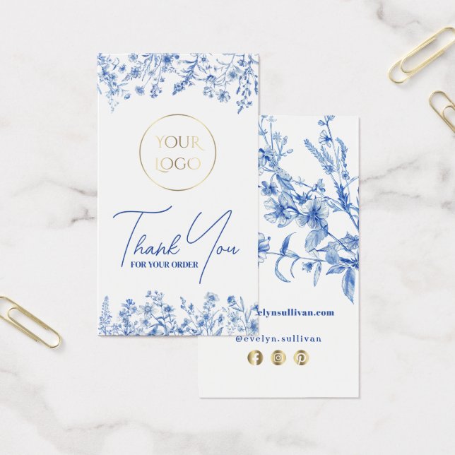 Inserção do pacote de flores azuis francesas (Escritótio)